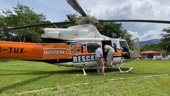 Hoy Halcones de Chiapas realizó traslado de dos pacientes con emergencia obstétrica a Ocosingo