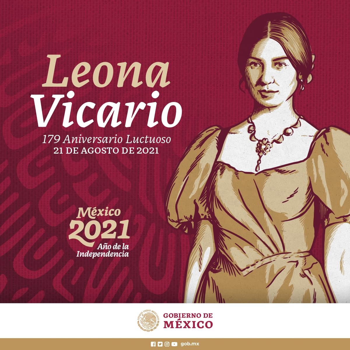 Hoy es el 179 aniversario luctuoso de Leona Vicario.