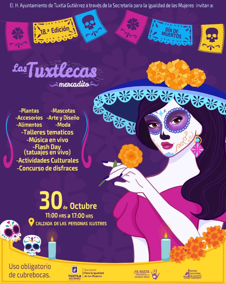 Mercadito ‘Las Tuxtlecas’ este 30 de Octubre.