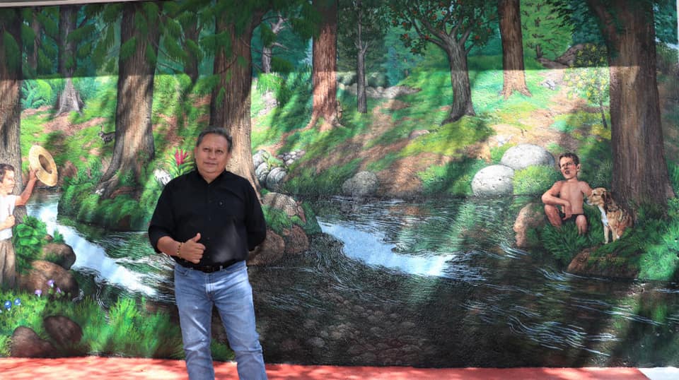 Inauguran mural “Memorial del río Sabinal”, del artista Francisco Vargas en el jardín del Arte “Carlos Frey”
