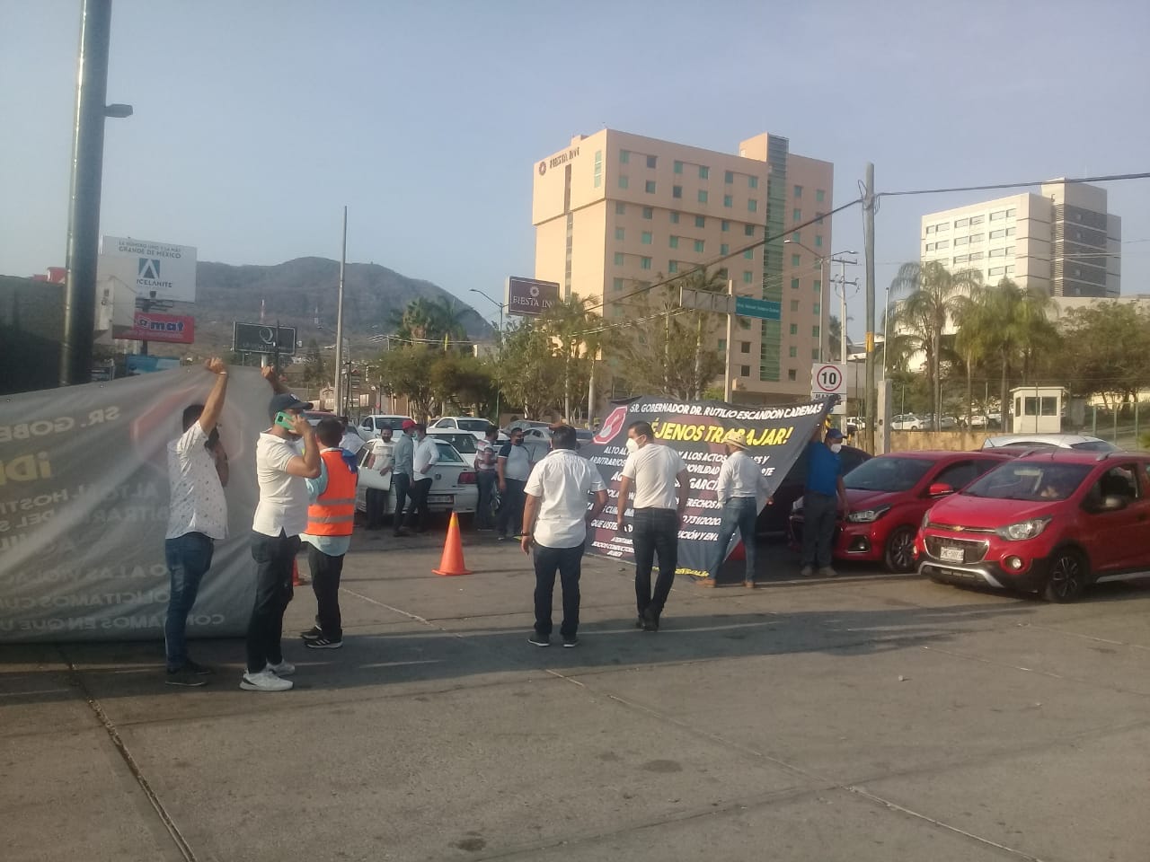 Marcha con dirección al centro de Tuxtla Gutiérrez