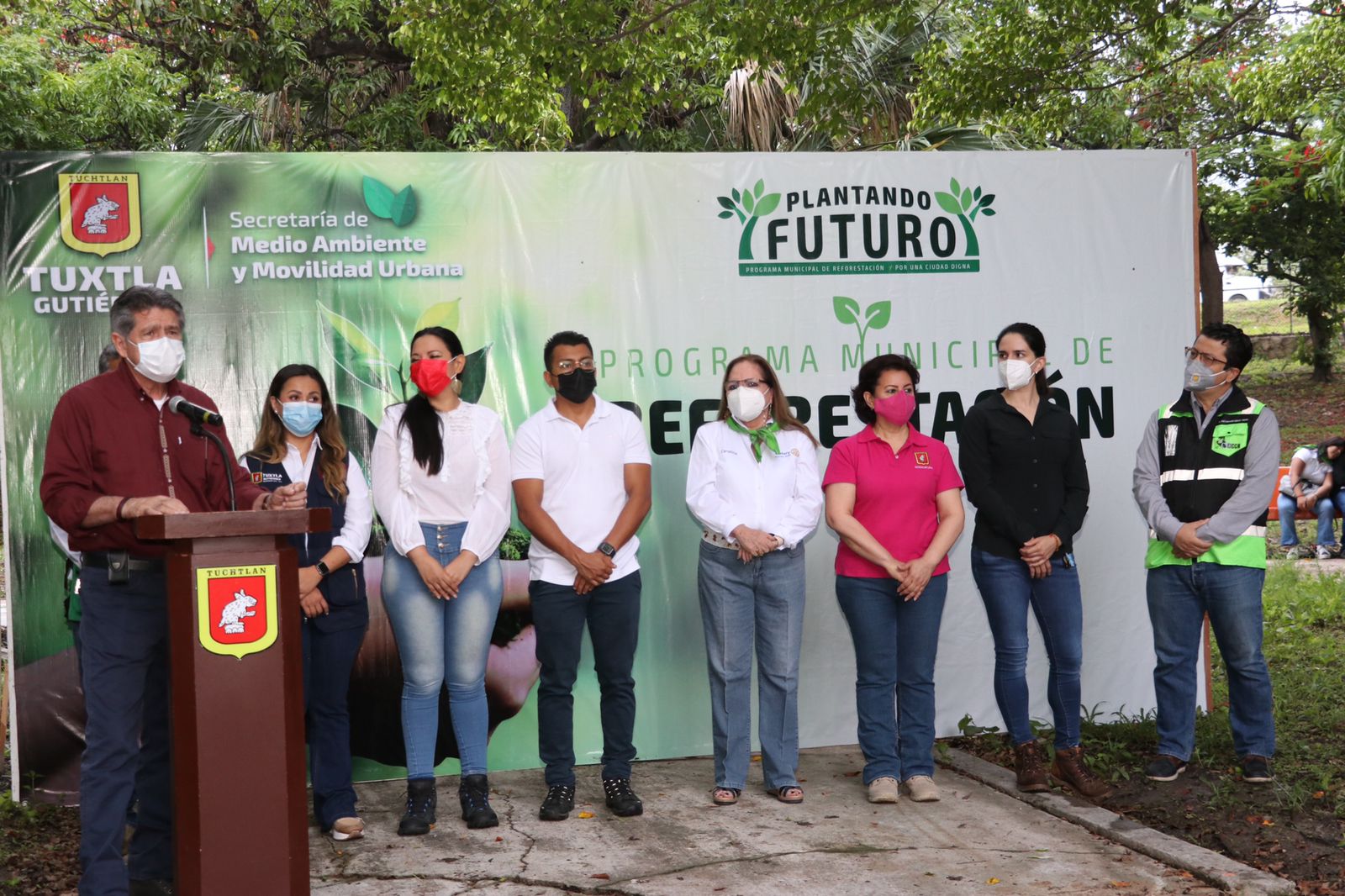 Alcalde Carlos Morales arranca en Tuxtla la campaña de Reforestación Municipal 2022