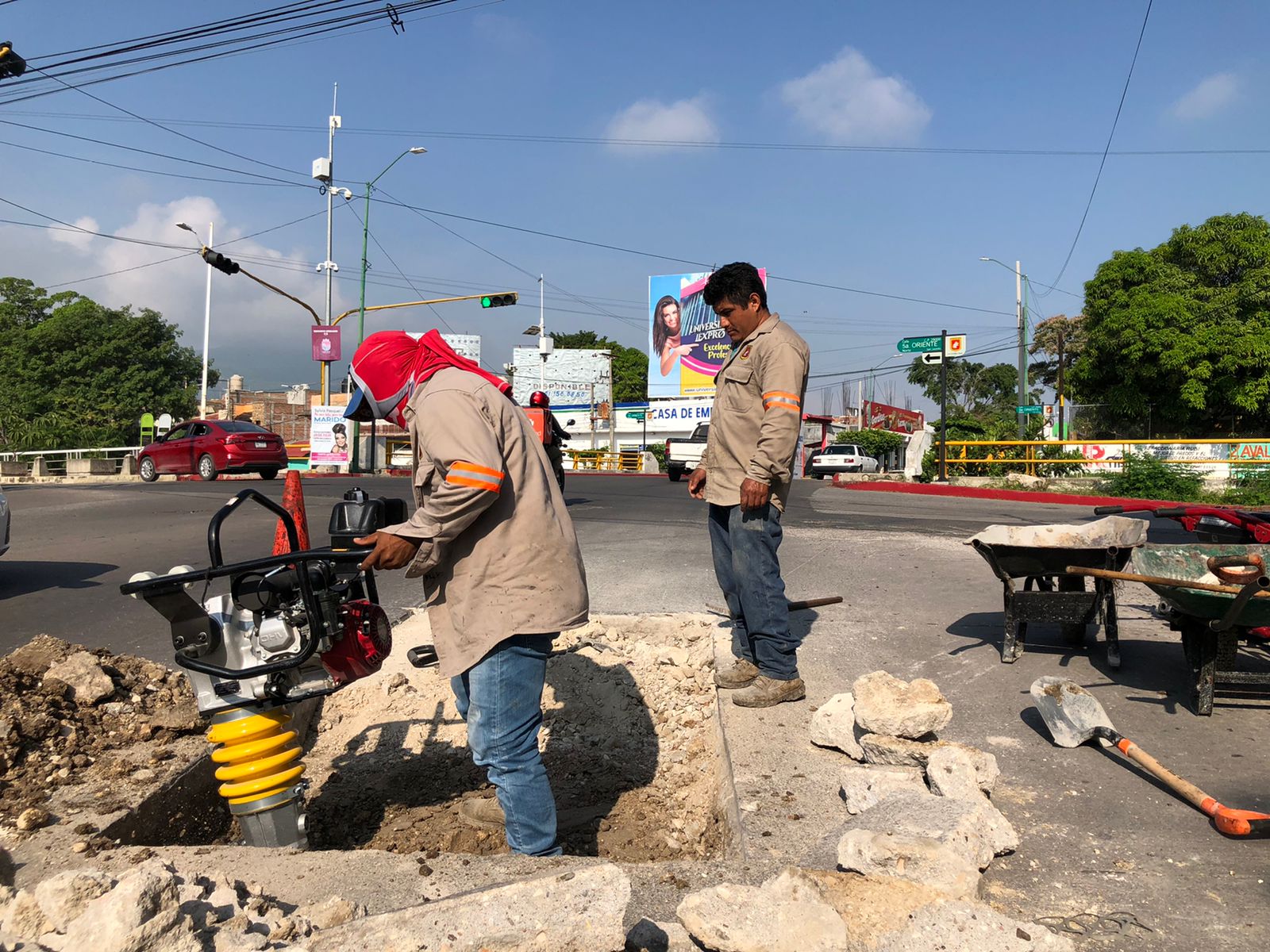 En Tuxtla se atienden cerca de 250 baches a la semana: Obras Viales