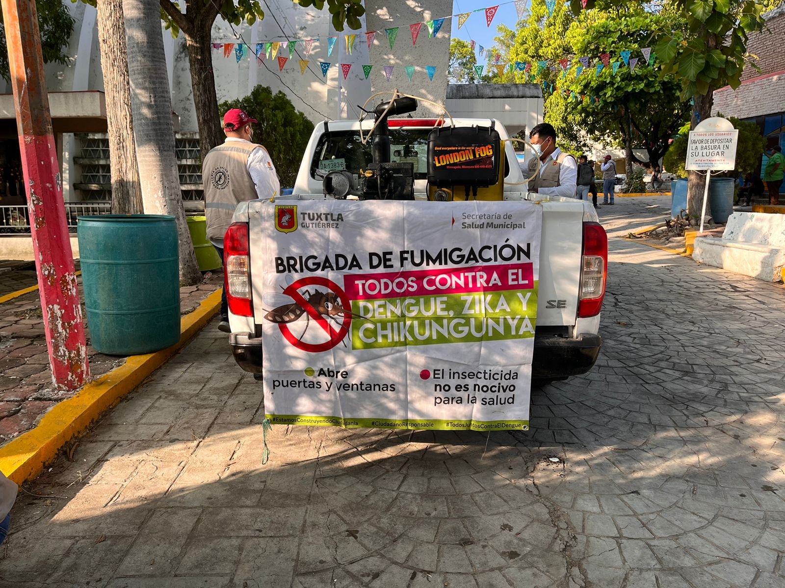 Fumigan panteones en Tuxtla para evitar enfermedades por vectores