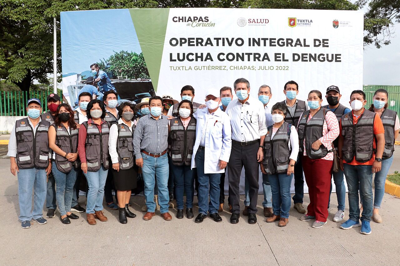 Inicia Operativo Integral de Lucha Contra el Dengue en Tuxtla Gutiérrez