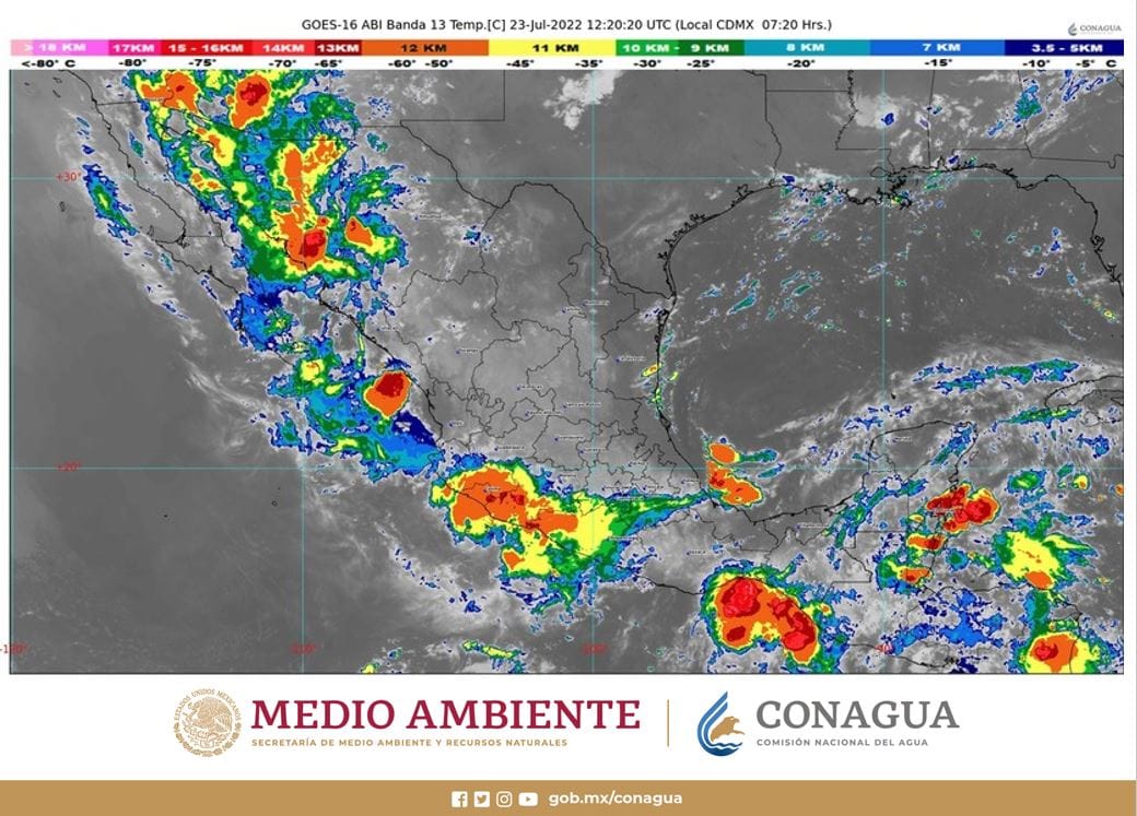 Pronóstico del tiempo para hoy sábado 23 de julio de 2022