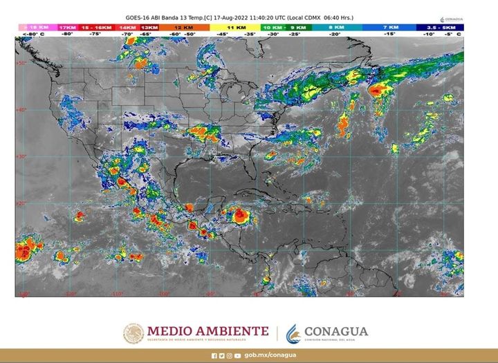 Pronóstico del tiempo para hoy miércoles 17 de agosto de 2022