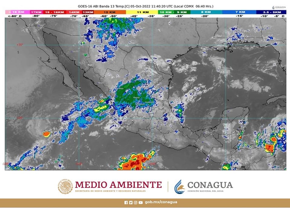 Pronóstico del tiepo para hoy 5 de octubre de 2022