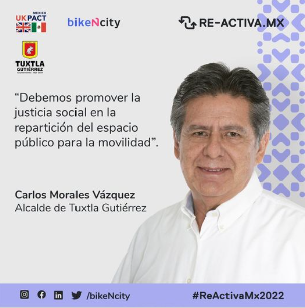 El gobierno de Tuxtla por segundo año consecutivo forma parte de las Ciudades RE-ACTIVA