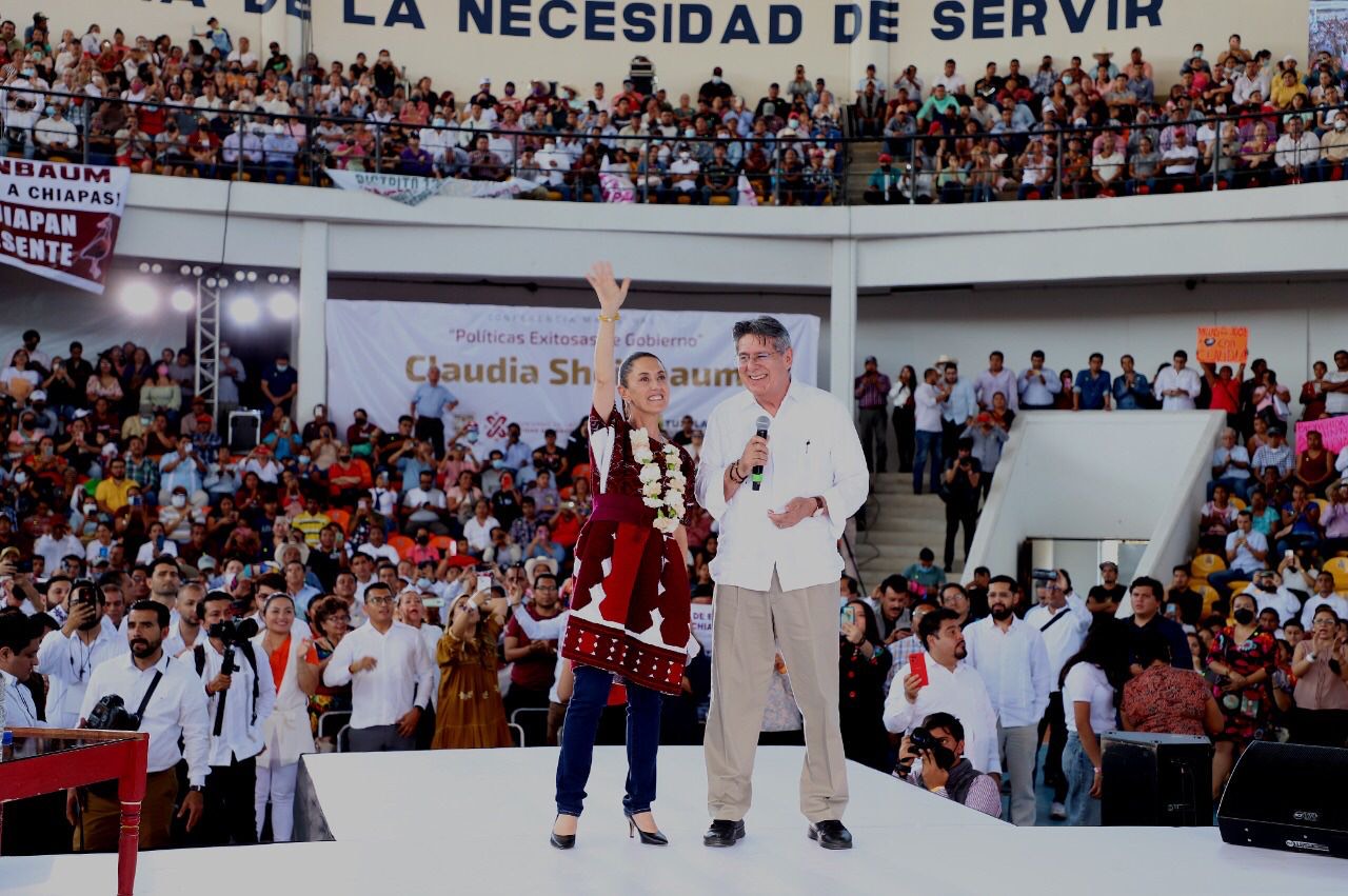 Acompaña Carlos Morales Vázquez a Claudia Sheinbaum en su conferencia magistral “Políticas Exitosas de Gobierno”