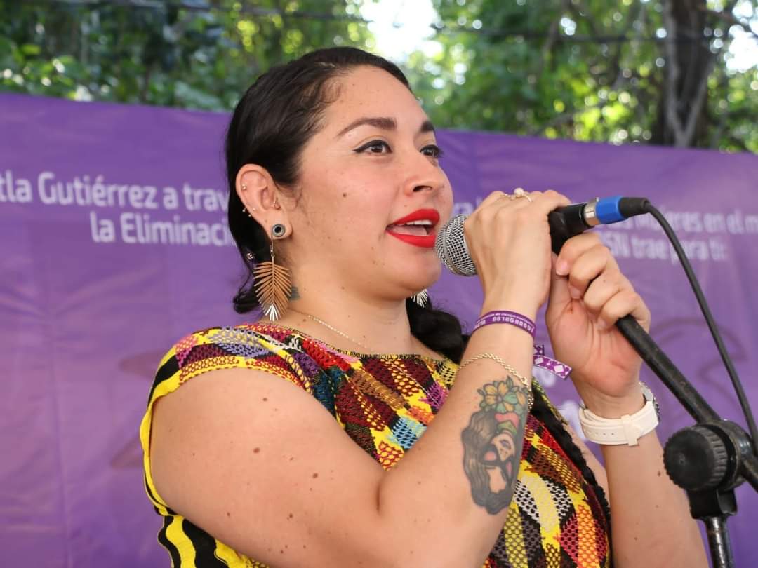 Arranca en Tuxtla la campaña “Módulo de Atención Inmediata MAI se viste de morado” en los 16 Días de Activismo contra la Violencia hacia las Mujeres.