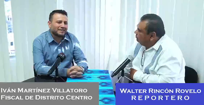 Entrevista con el Fiscal de Distrito Centro, Iván Martínez Villatoro