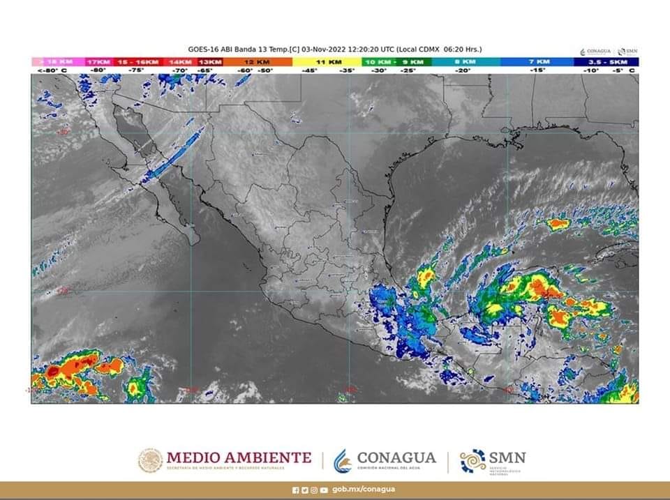 Pronóstico del tiempo para hoy jueves 03 de noviembre de 2022