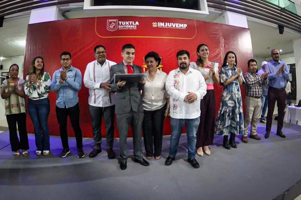 Premio Municipal de la Juventud en su edición 2022 de Tuxtla Gutiérrez, Chiapas.