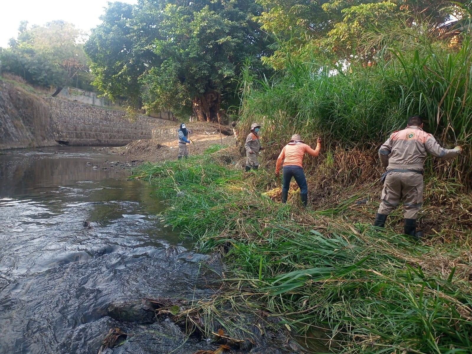 Realiza Protección Civil Tuxtla informe de avances de la limpieza y desazolve del Río Sabinal