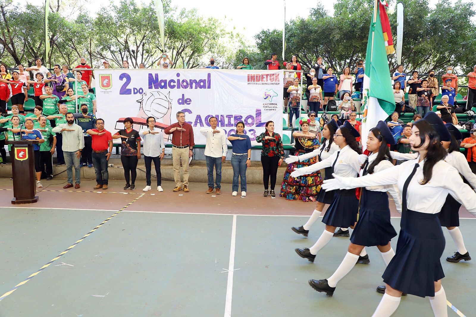 Carlos Morales inaugura y da la bienvenida al 2° Campeonato Nacional de Cachibol 2023, Tuxtla Gutiérrez sede oficial.