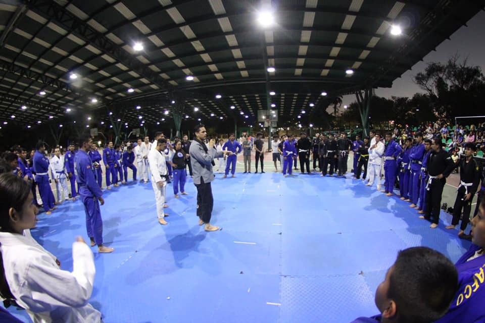 Reúne INJUVEMP a más de 200 jiujitsukas presentes en el primer Open Mat de Jiu Jitsu