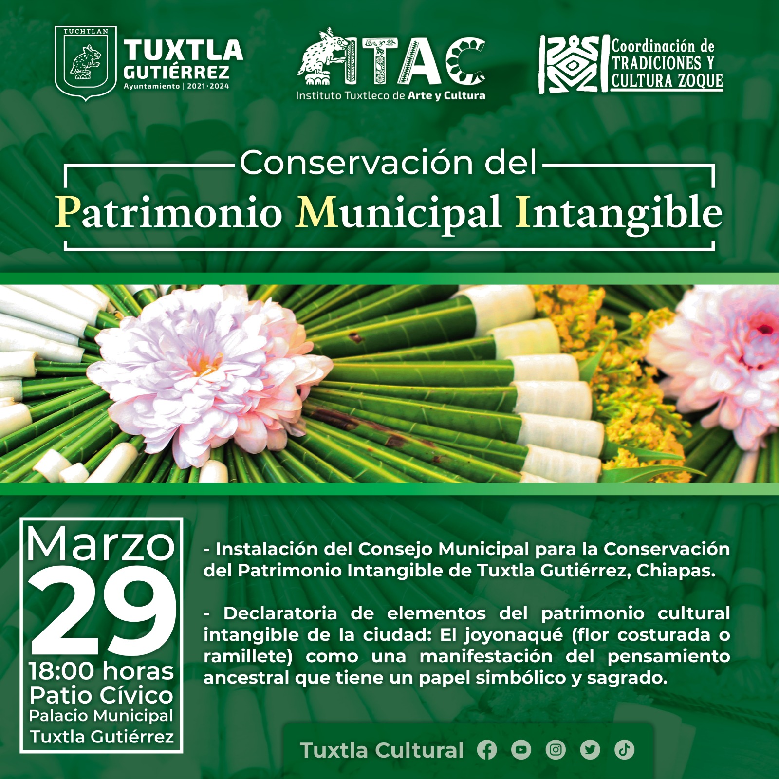 AYUNTAMIENTO DE TGZ IMPULSA CONSERVACIÓN DEL PATRIMONIO INTANGIBLE