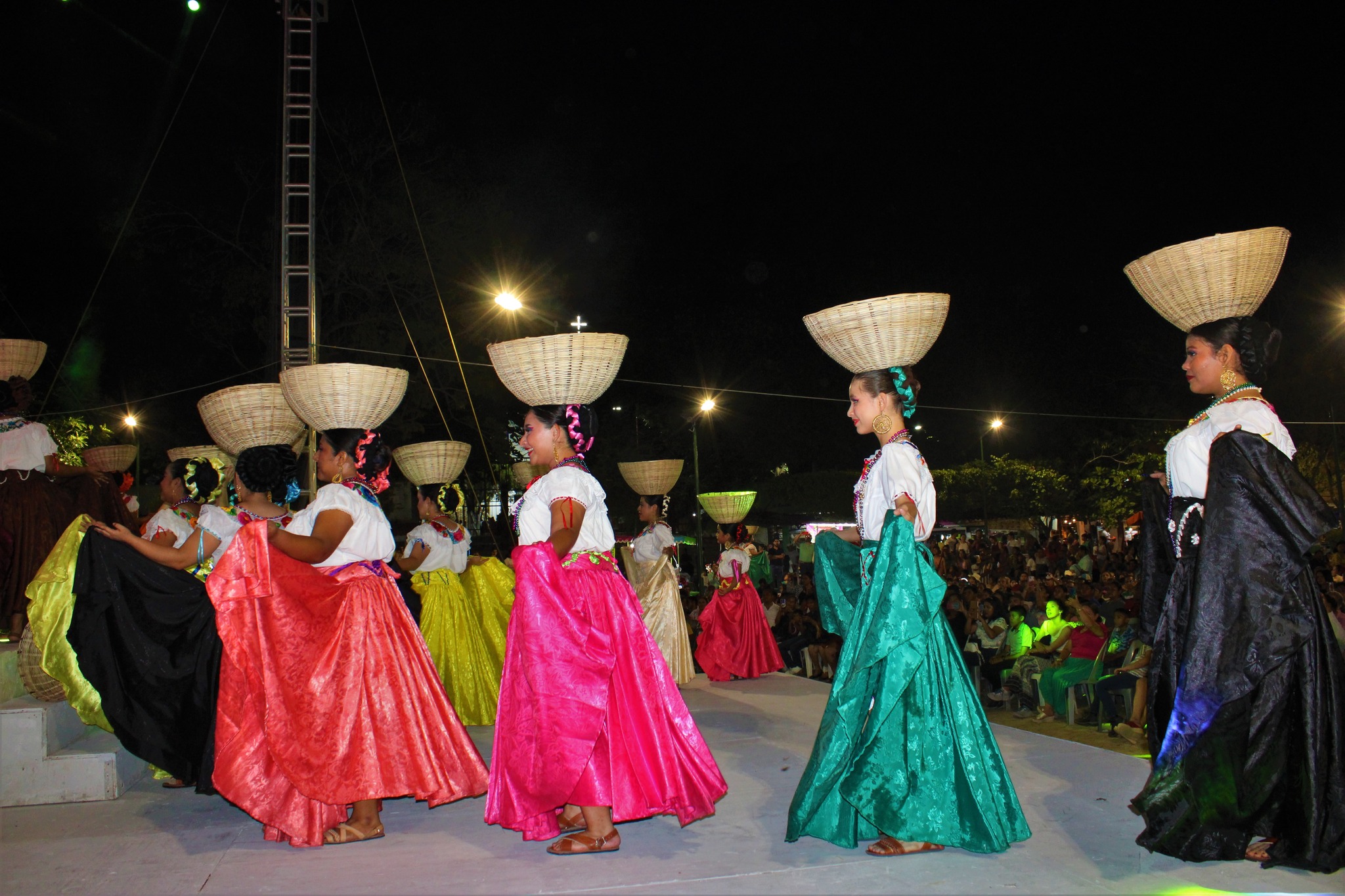 Clausura del Festival Mundo Maya en Palenque, Chiapas.