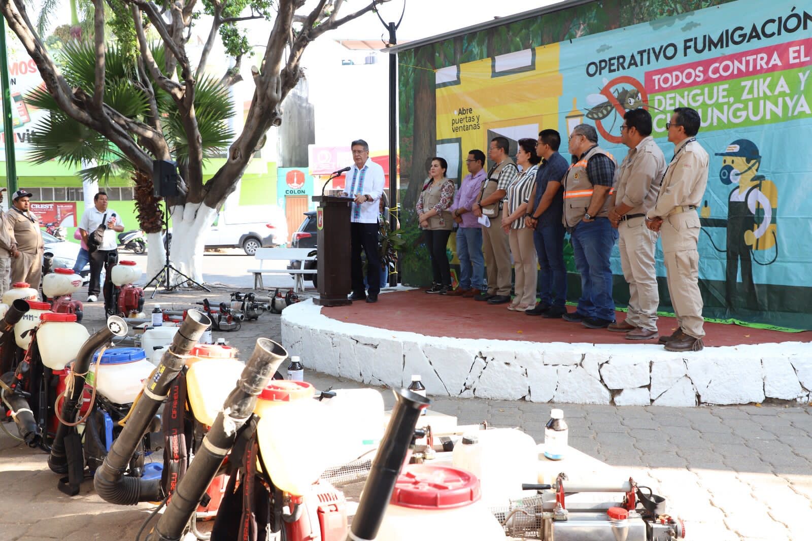 Trabaja Ayuntamiento de Tuxtla en Salud Preventiva a través de saneamiento y fumigación del Río Sabinal