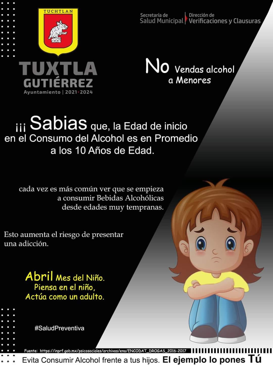 Campaña de no venta de bebidas alcohólicas a menores en TGZ.