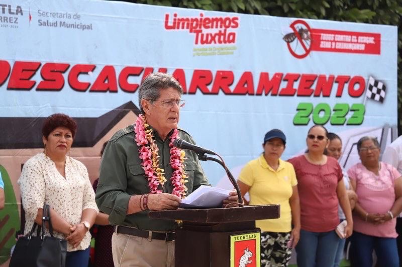 Concluye campaña de descacharramiento de Tuxtla Gutiérrez: Carlos Morales