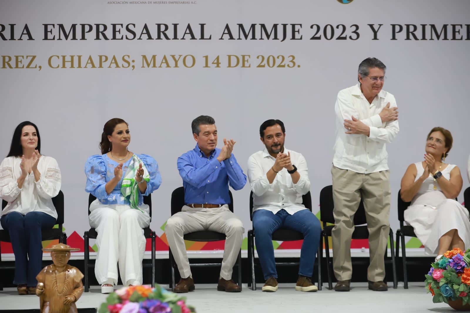 Carlos Morales y Rutilio Escandón inauguran 1era Feria Empresarial AMMJE Tuxtla