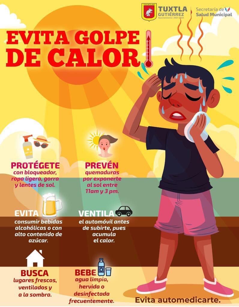 Recomendaciones para prevenir el golpe de calor. SSM