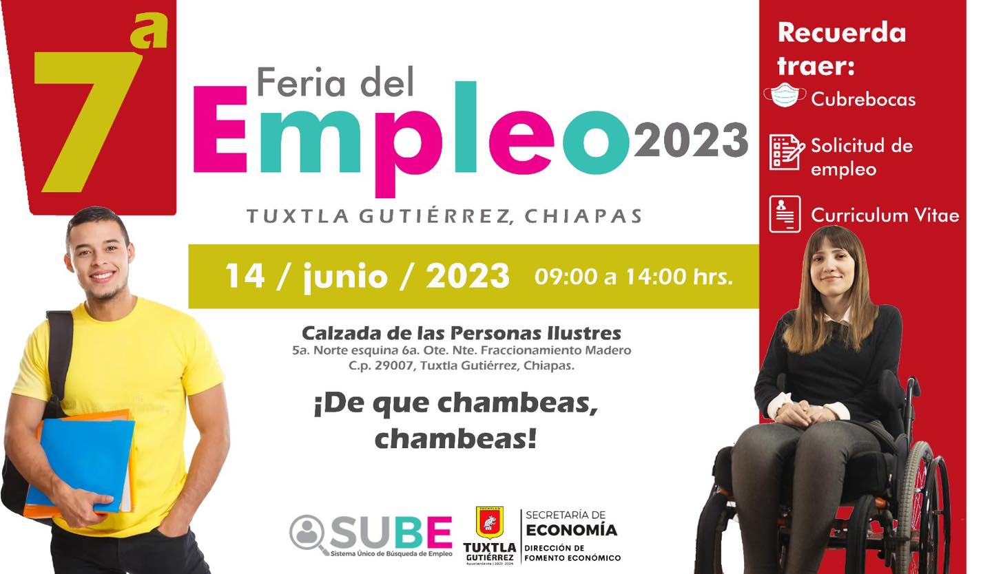 La Secretaría de Economía Municipal invitan a la 7a. Feria del Empleo