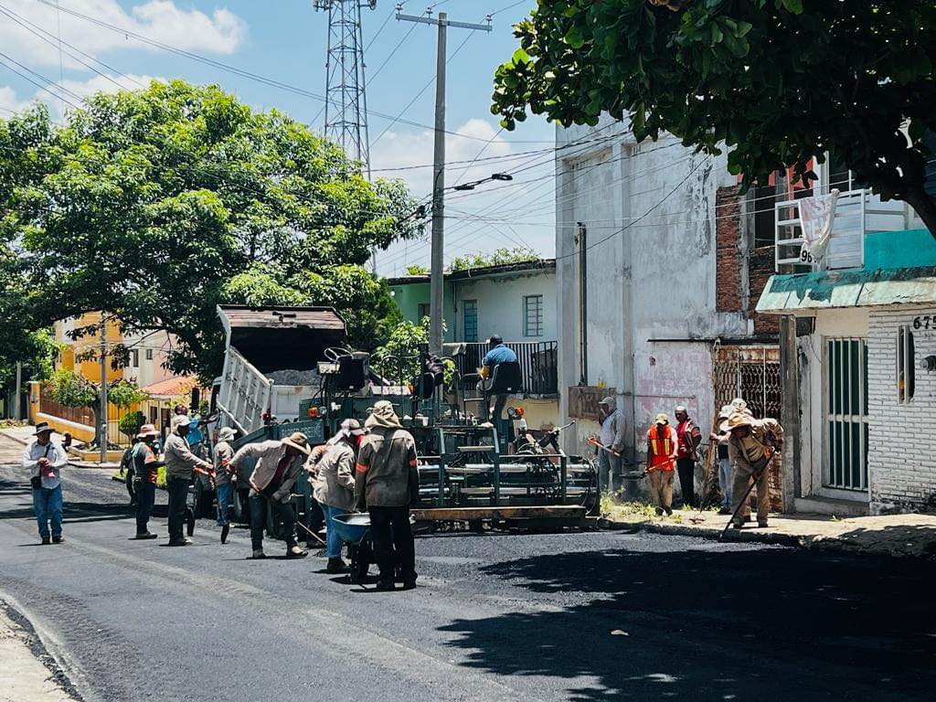 Obras de bacheo en TGZ