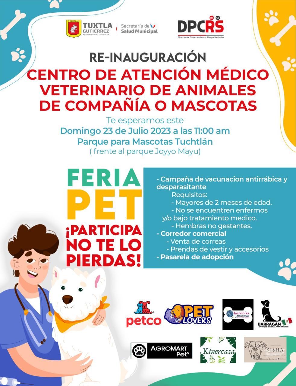 Carlos Morales Vázquez inaugurará el primer Centro de Atención  Médico Veterinario Publico  en el Parque Tuchtlan.