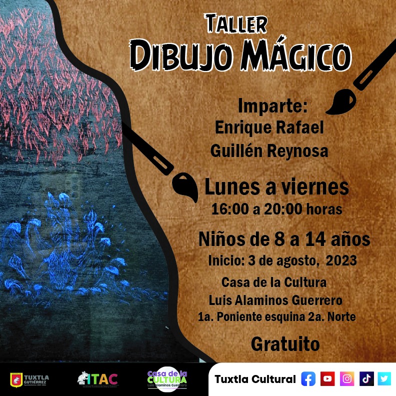 Taller de Dibujo Mágico en el ITAC, Tuxtla Gutiérrez, Chiapas.