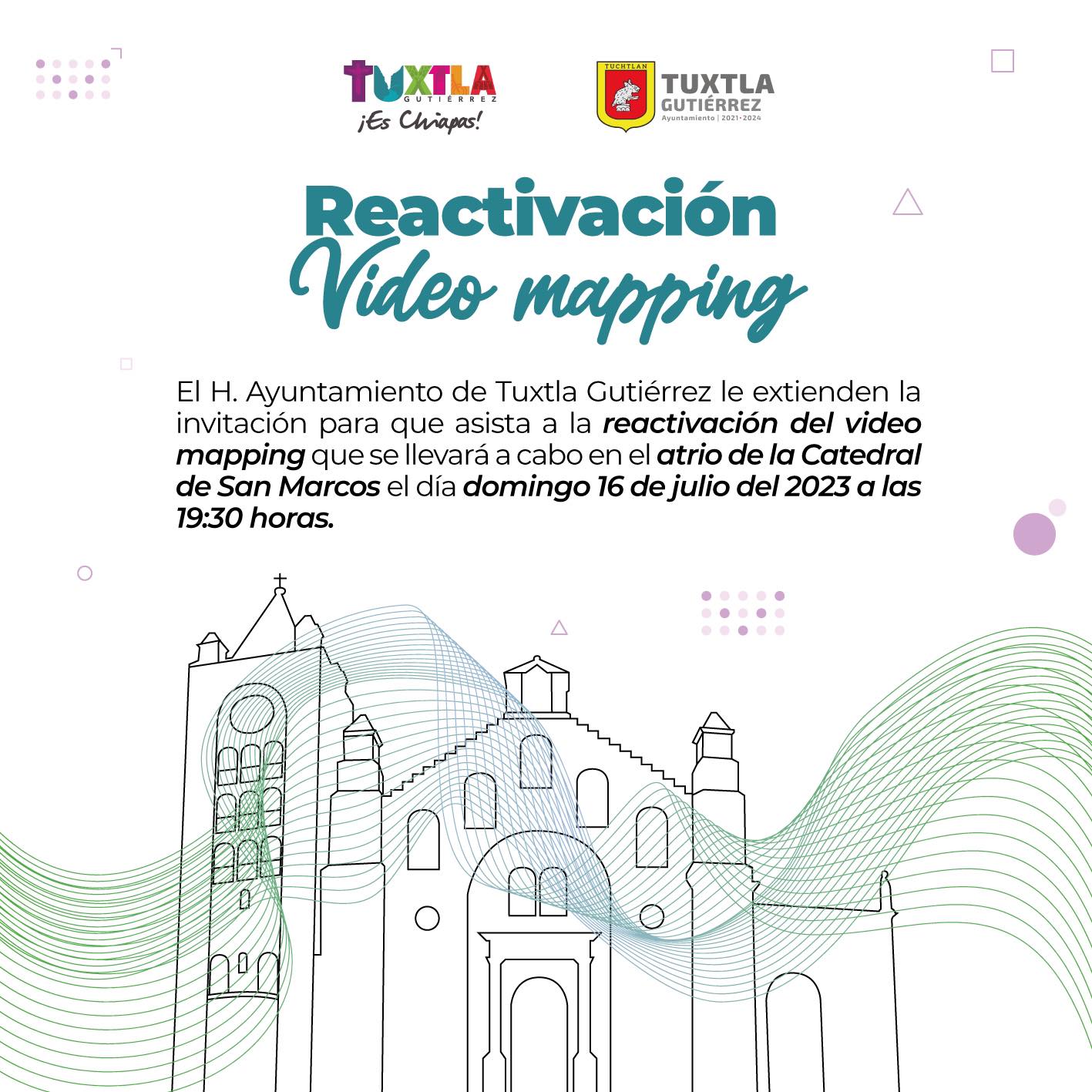 Reactivación del Video Mapping en la Catedral de San Marcos de TGZ