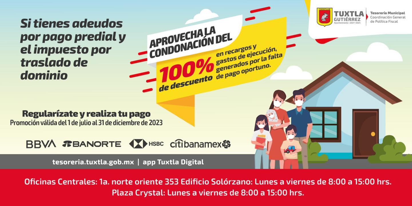 100% de descuento en recargos y gastos de ejecución en TGZ