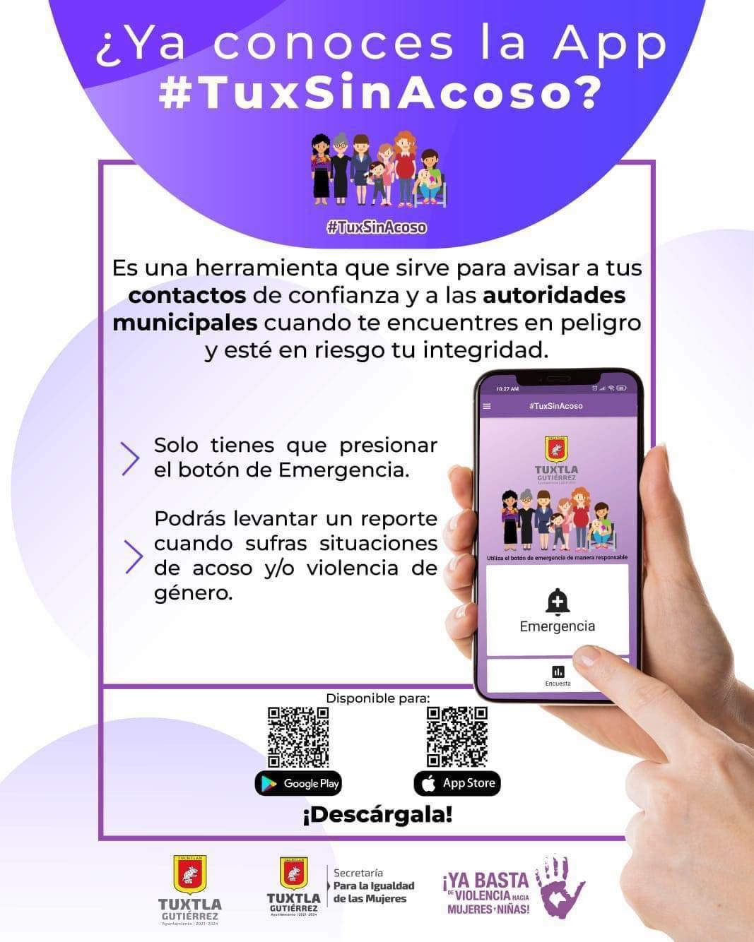 ¿Ya descargaste la aplicación #TuxSinAcoso?