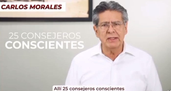 Carlos Morales Vázquez agradece a los 25 consejeros de MORENA