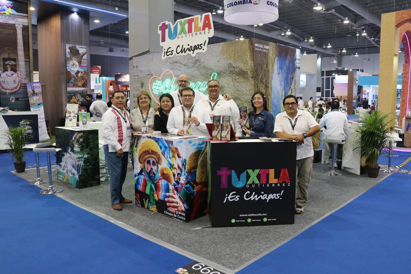 Tuxtla Gutiérrez destaca dentro del pabellón Chiapas por su participación en el IBTM Américas 2023