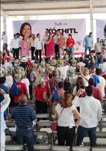 Arranca Xóchitl Gálvez gira de campaña en Huixtla, Chiapas