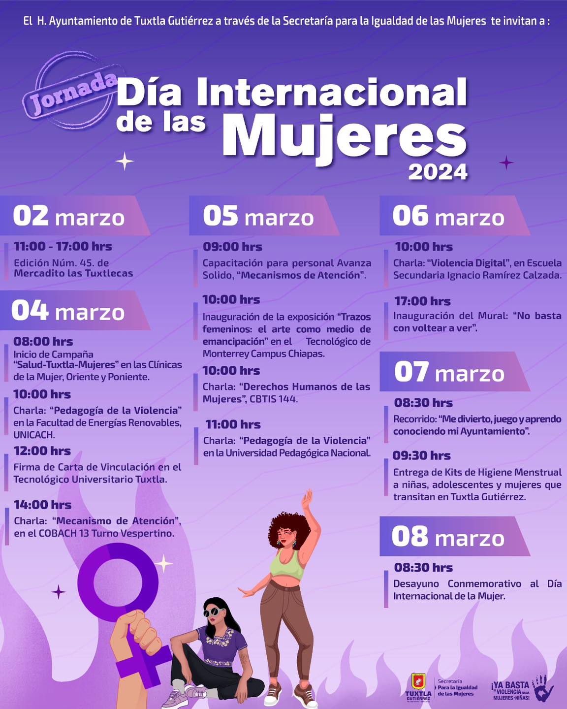 Jornada Día Internacional de las Mujeres 2024 en TGZ