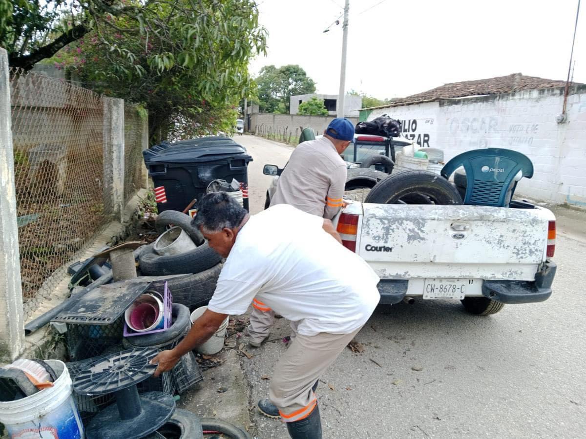 Descacharramiento esencial para prevenir dengue en Tuxtla Gutiérrez