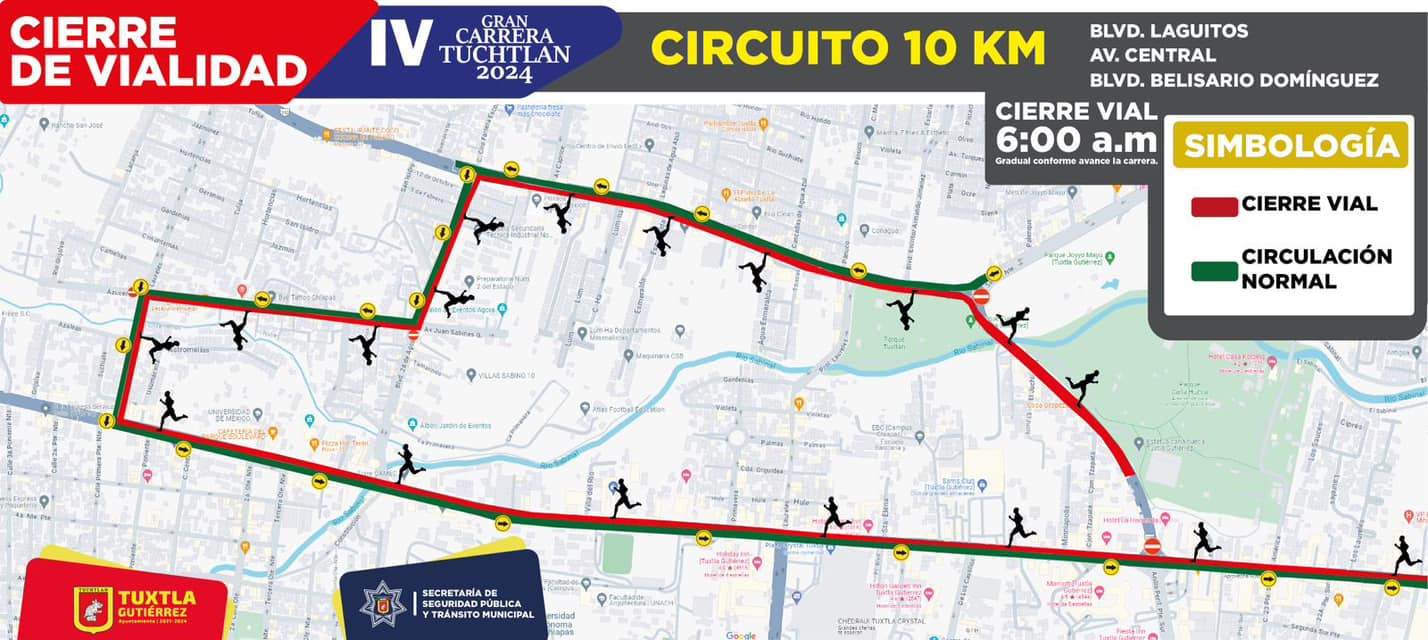 **Aviso Importante: Cierre de Vialidades por Carrera Tuchtlán**